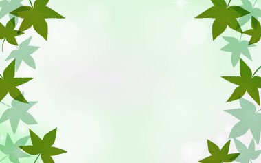 Yazın başında mavi akçaağacın arka plan malzemesi, sol ve sağ çerçeve ve parıltı