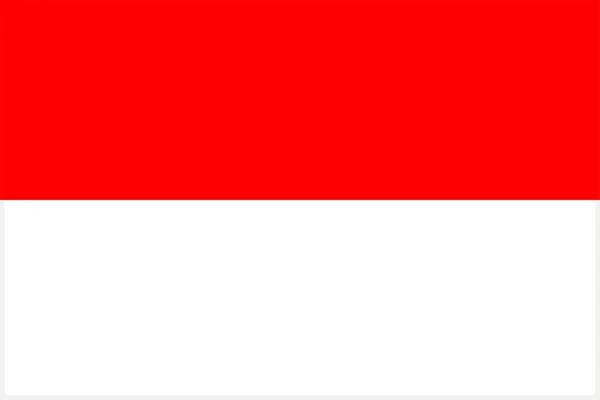 Die Nationalflagge Der Welt Indonesien — Stockvektor