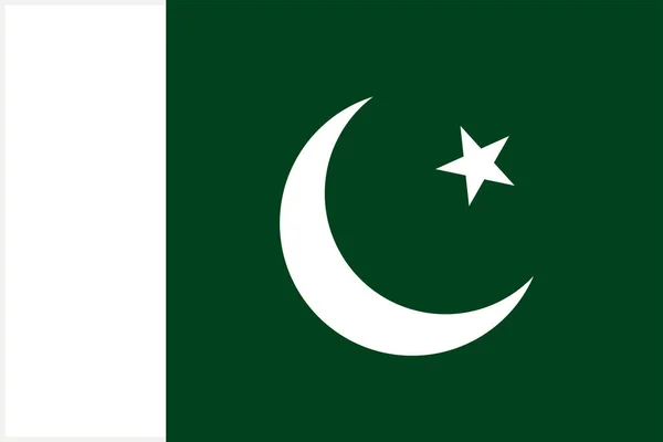 National Flag World Pakistan — Stock Vector