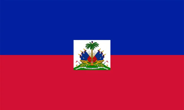 Nationale Vlag Van Wereld Haïti — Stockvector
