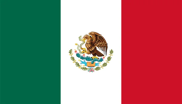 Bandera Nacional Del Mundo México — Vector de stock