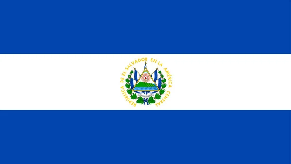 Bandiera Nazionale Del Mondo Salvador — Vettoriale Stock