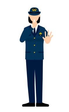 Genç bayan polis poz veriyor, durdurmak için düdük çalıyor.