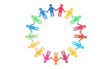SDGs image, people holding hands  clipart