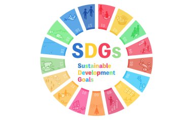 Logo mark with SDG goal image clipart