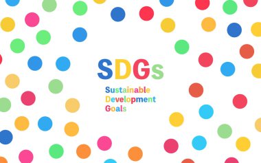 SDG 'lerin resim renklerindeki noktalar ve harfler