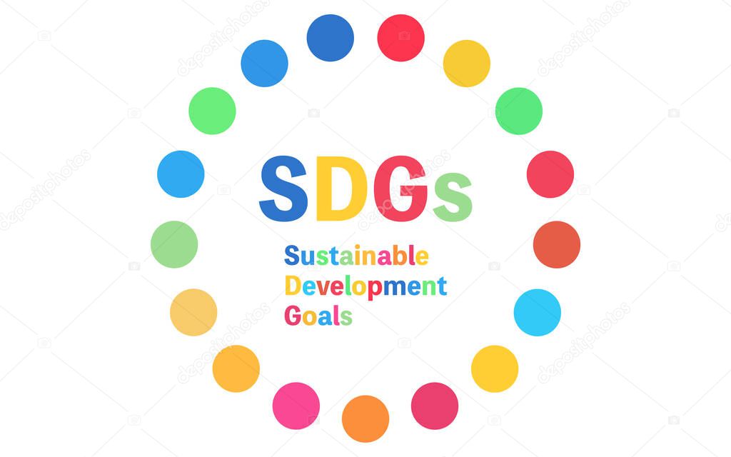 A simple logo for the SDGs