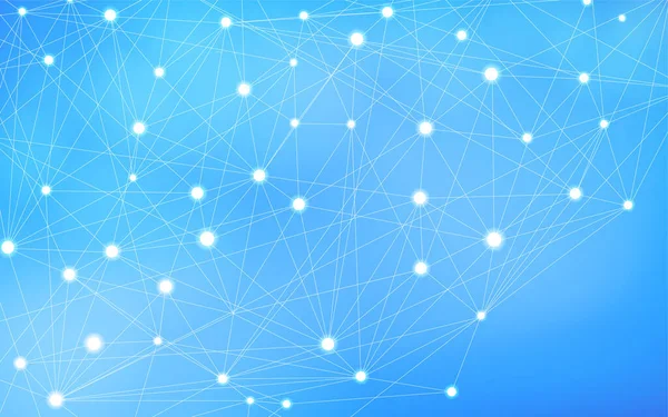 Network Abstract Blue Gradient Background — Stock Vector