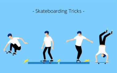 Kaykay numaraları Yakala, öğüt, kay, amuda kalk