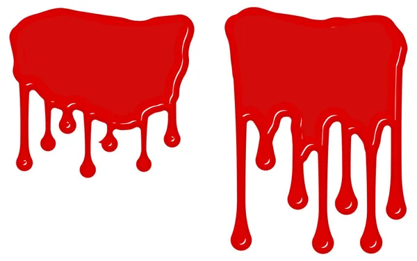 Clip Art Von Tropfendem Blut Für Halloween Und Horror Design — Stockvektor