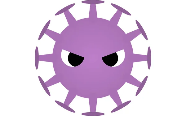 Covid Συμβατική Μορφή Ενός Νέου Coronavirus — Διανυσματικό Αρχείο