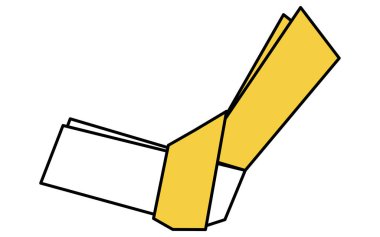 Olay Simgesi, Servetin basit izometrik simgesi, Bağlı servet, Vektör İllüzyonu