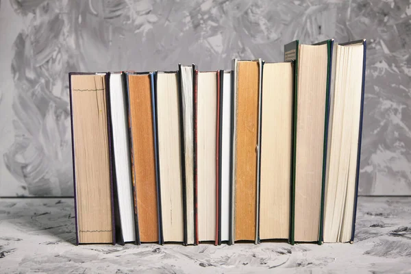 Stack Colorful Books Open Book Stack Books Concept Education International — Stock Photo, Image