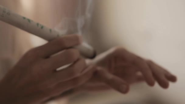 Moxibustion διαδικασία στο κέντρο υγείας — Αρχείο Βίντεο