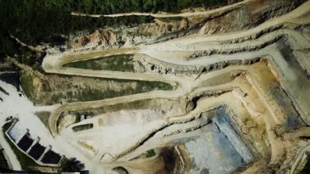 Büyük demir cevheri ocağı açık madencilik — Stok video