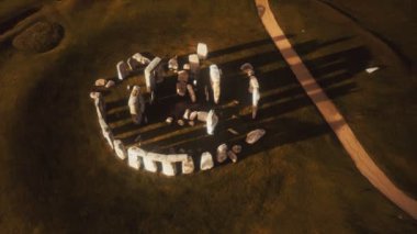 İngiltere 'deki tarihi anıt Stonehenge.