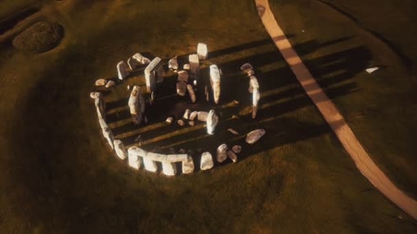 Monumento histórico Stonehenge em Inglaterra, Reino Unido — Vídeo de Stock