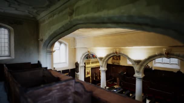 Dentro do interior da Capela Charterhouse — Vídeo de Stock