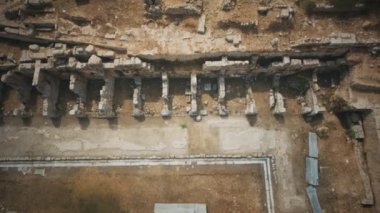 Korint Yunanistan 'daki Kuzey Pazarı Harabeleri