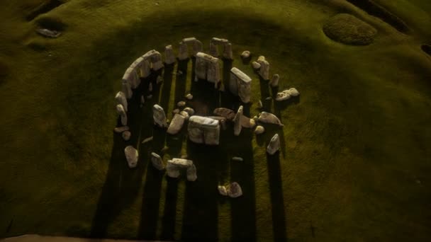 İngiltere 'deki tarihi anıt Stonehenge. — Stok video