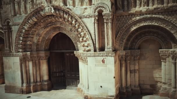 Entrance door of Cathedral — Stock Video