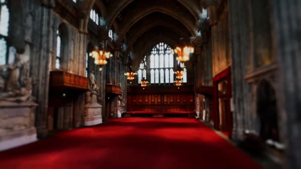 Большой зал Гильдехолла в Лондоне — стоковое видео