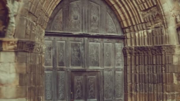 Chiesa Saint Sauveur Fegeac porta — Video Stock