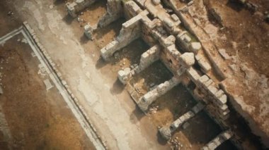 Korint Yunanistan 'daki Kuzey Pazarı Harabeleri