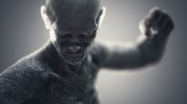 Korkunç korkunç zombi adam.