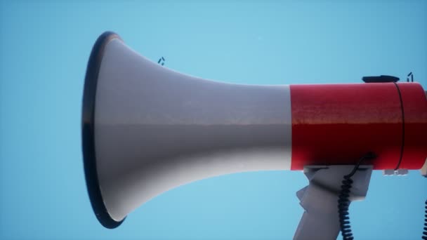 Retro elektrický reproduktor Megaphone — Stock video