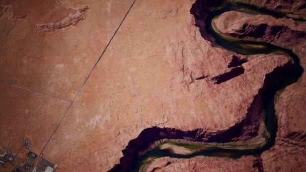 羚羊峡谷的航空视图 — 图库视频影像