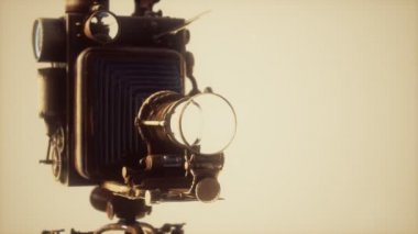 Eski antika eski fotoğraf makinesi.