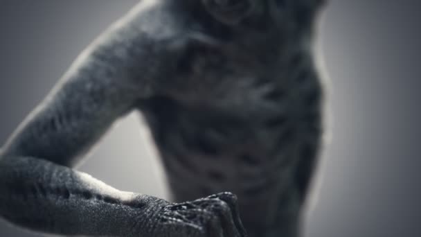Oribil înfricoșător zombie om — Videoclip de stoc