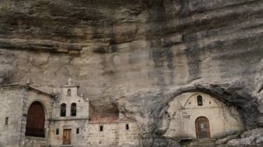 Burgos İspanya 'daki San Bernabe Mağarası