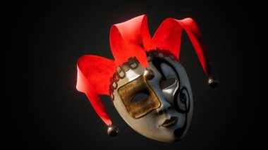 Venedik karnaval maskeleri altınla