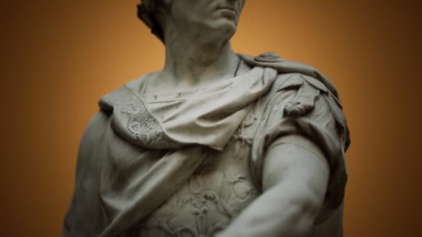 朱利叶斯 · 凯撒的雕像 — 图库视频影像