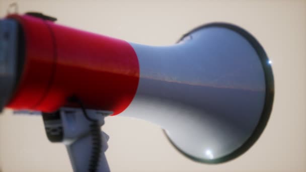 Retro electric Speaker Megaphone — Stock Video