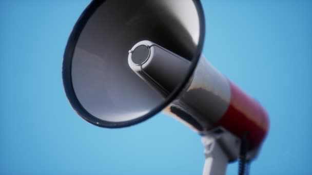 Retro electric Speaker Megaphone — Stock Video