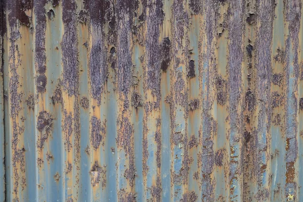 Texture Painted Rusted Metal Colored Background Iron Fence Grunge Green — Stock Photo, Image