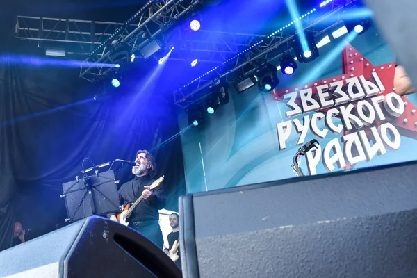 Vladivostok September Vyacheslav Butusov Leader Peter Nautilus Pompilius Performs Concert — Stock Photo, Image