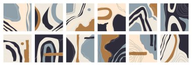 Çeşitli vektör vurgulama kapakları büyük set. 