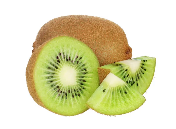 Kiwi Plak Geïsoleerd Witte Achtergrond — Stockfoto