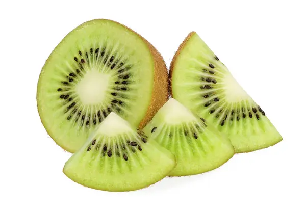 Kiwi Plak Geïsoleerd Witte Achtergrond — Stockfoto