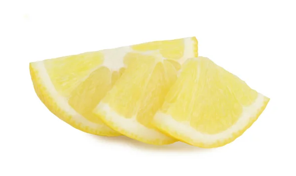 Lemon Slice Isolated White Background — Stock Photo, Image