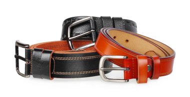 Kemer, kayış beyaz arkaplanda izole edildi