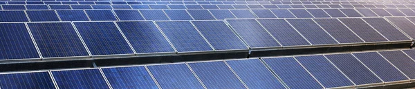 Detail Array Solar Panels Solar Production Plant — Stock Photo, Image