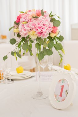 Düğün dekorasyon. İç tatil dekorasyonu.