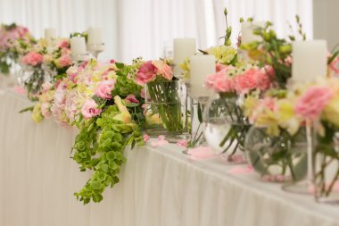 Düğün dekorasyon. İç tatil dekorasyonu.