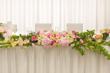 Düğün dekorasyon. İç tatil dekorasyonu.