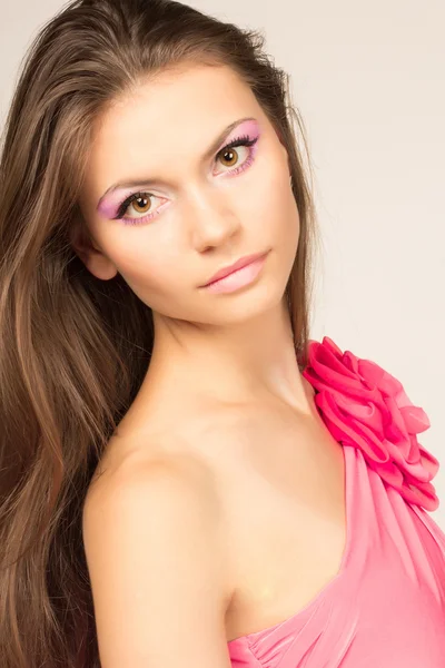 Beautiful hair, portrait of an young girl — Stock Photo, Image